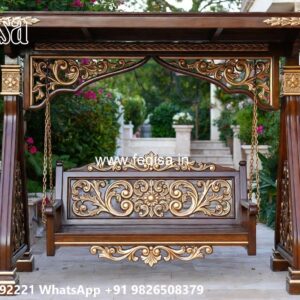 Wooden Swing Design with Elegant Hanging Rope Style No-7297