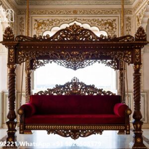 Wooden Swing Design with Luxury Teak Wood Finish No-7299