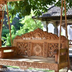 Elegant Classic Swing Design with Wooden Carving Style No-7403