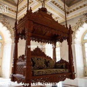 Wooden Classic Swing Design with Elegant Cushion Seating No-7416