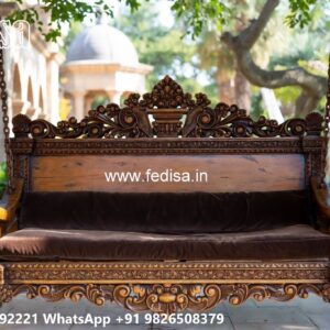 Elegant Classic Swing Design with Decorative Carvings No-7420