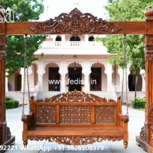 Handcrafted Royal Swing Design with Floral Carving Details No-7510