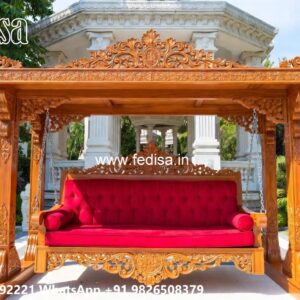Wood Carving Swing Design Ideas for Luxury Home Interiors No-7551
