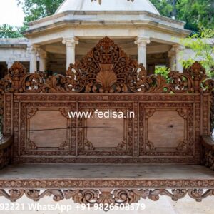 Luxury Wood Carving Swing Design for Indoor Home Decor No-7554