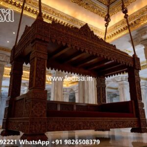 Premium Wood Carving Swing Design for Heritage Homes No-7556