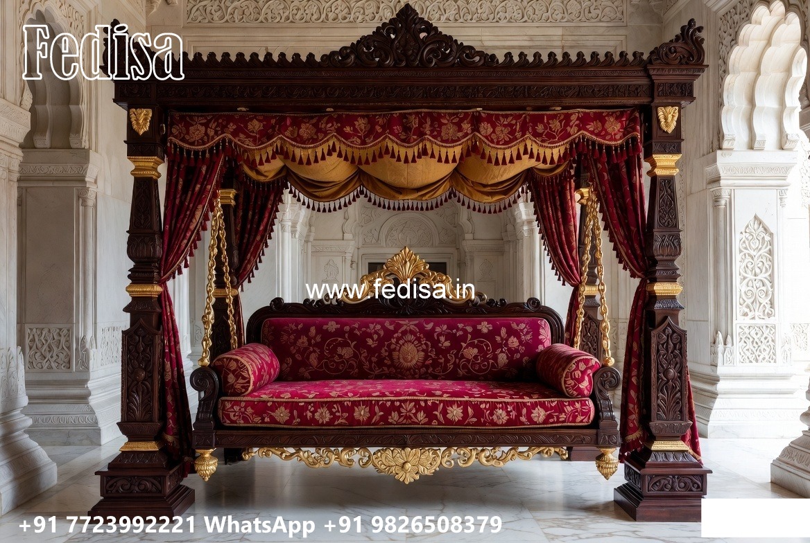 Beautiful Wood Carving Swing Design for Hall Decoration No-7559
