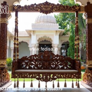 Royal Wood Carving Swing Design for Palace Inspired Homes No-7570