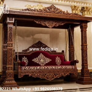 Beautiful Wood Carving Swing Design with Vintage Appeal No-7581