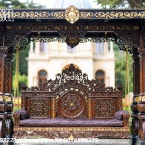 Traditional Wood Carving Swing Design for Heritage Decor No-7587