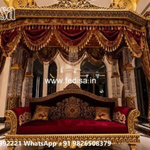 Indoor Wood Carving Swing Design for Comfortable Seating No-7604