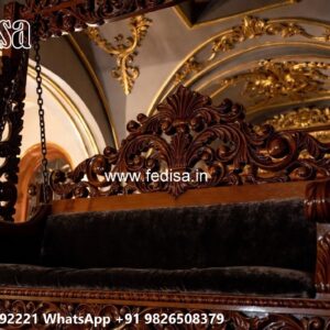 Decorative Wood Carving Swing Design with Artistic Finish No-7605
