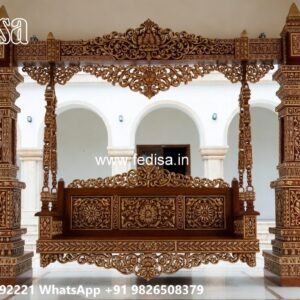 Luxury Wood Carving Swing Design with Palace Inspired Look No-7617