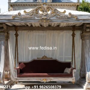Traditional Wood Carving Swing Design with Elegant Finish No-7621