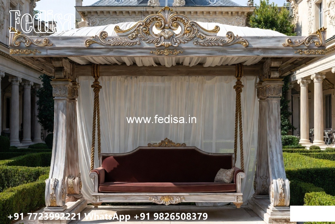 Traditional Wood Carving Swing Design with Elegant Finish No-7621