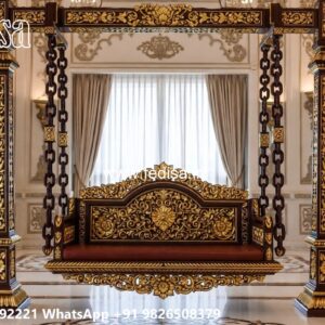 Wood Carving Swing Design Ideas for Royal Home Interiors No-7622