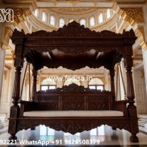 Traditional Wood Carving Swing Design with Royal Comfort No-7634