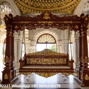 Indoor Wood Carving Swing Design for Relaxing Luxury Spaces No-7643