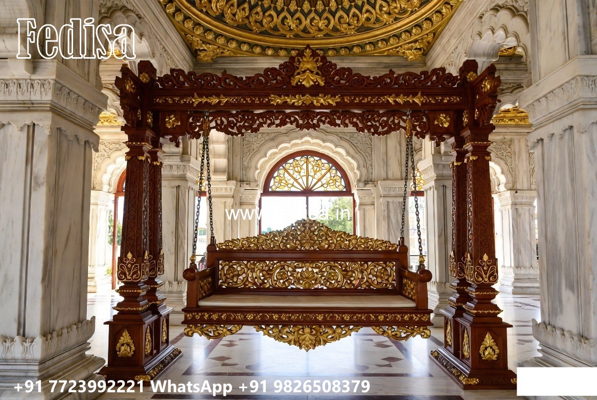Indoor Wood Carving Swing Design for Relaxing Luxury Spaces No-7643