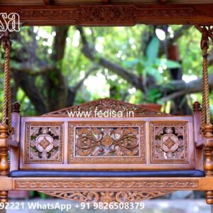 Premium Wood Carving Swing Design for Luxury Hall Decor No-7646
