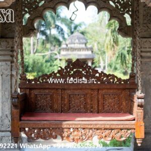 Decorative Wood Carving Swing Design with Stylish Beauty No-7648