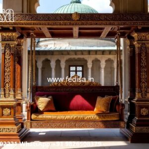 Traditional Wooden Swing Design for Indian Homes No-7653