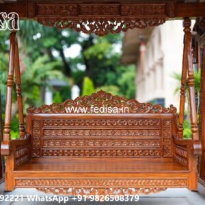 Antique Wooden Swing Design for Traditional Interior Look No-7659