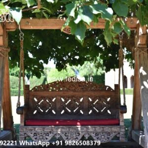 Beautiful Wooden Swing Design for Indoor Relaxing Space No-7663