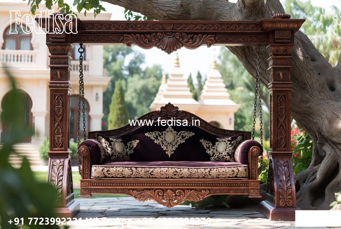 Wooden Swing Design with Traditional Indian Craftsmanship No-7668