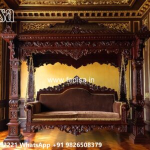 Luxury Wooden Swing Design for Spacious Hall Interiors No-7705