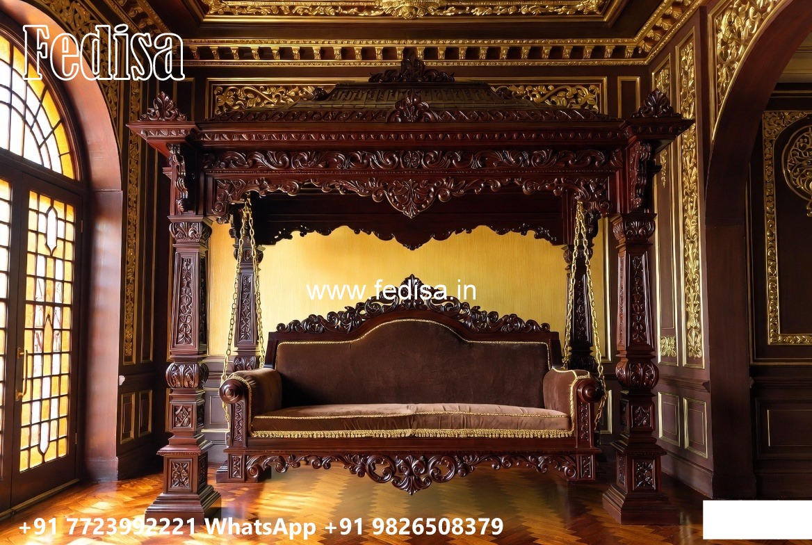 Luxury Wooden Swing Design for Spacious Hall Interiors No-7705