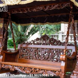 Wooden Swing Design for Beautiful Balcony Seating No-7710