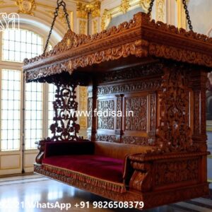 Wooden Swing Design for Traditional Indian Interior Decor No-7719
