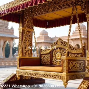 Luxury Wooden Swing Design with Decorative Chains No-7720