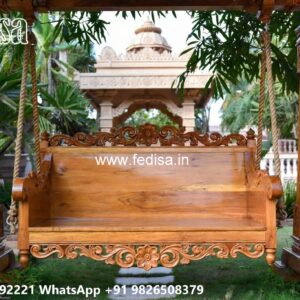 Wooden Swing Design with Traditional Handcrafted Beauty No-7728