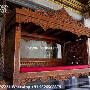 Wooden Swing Design with Artistic Wooden Patterns No-7733