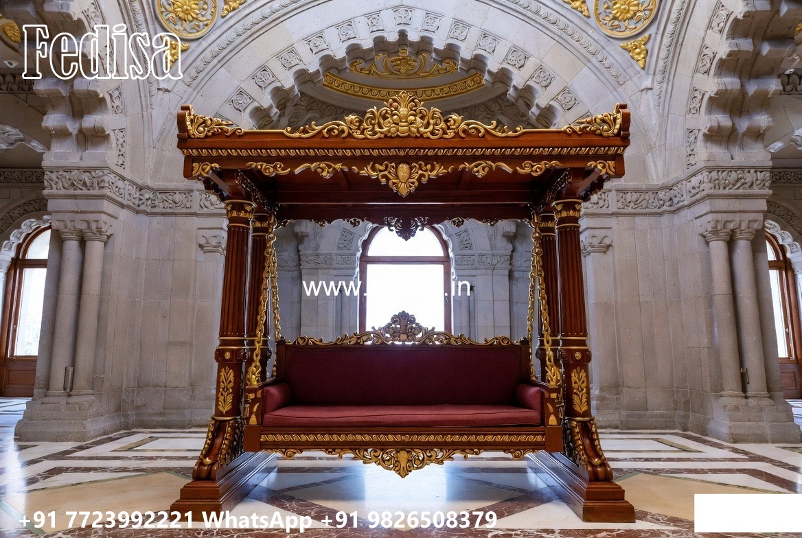 Wooden Swing Design with Beautiful Decorative Finish No-7737