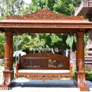 Wooden Swing Design for Elegant Family Sitting Space No-7743
