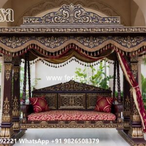 Wooden Swing Design with Elegant Hanging Rope Style No-7747