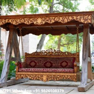 Wooden Swing Design for Artistic Home Interior Beauty No-7748