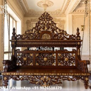 Luxury Swing Design with Decorative Floral Carvings No-7772