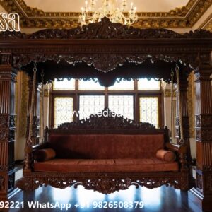 Luxury Swing Design with Rich Wooden Texture Finish No-7838