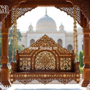 Elegant Classic Swing Design with Decorative Carvings No-7870