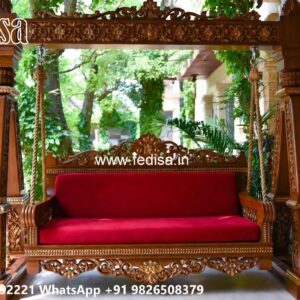 Classic Swing Design with Artistic Wooden Carvings No-7939