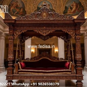 Wooden Royal Swing Design with Decorative Backrest No-7992