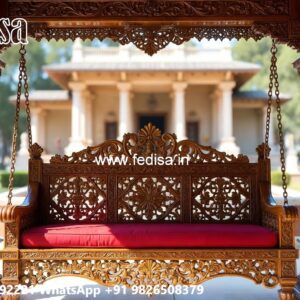 Handcrafted Wood Carving Swing Design for Elegant Living Rooms No-8002