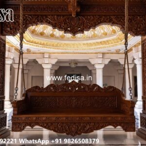 Premium Wood Carving Swing Design for Heritage Homes No-8006