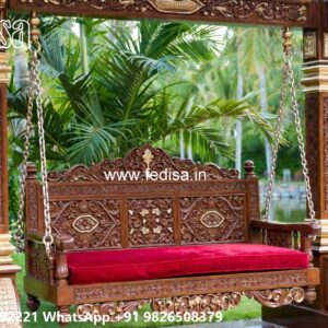 Beautiful Wood Carving Swing Design for Hall Decoration No-8009