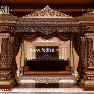 Designer Wood Carving Swing Design for Luxury Villas No-8011