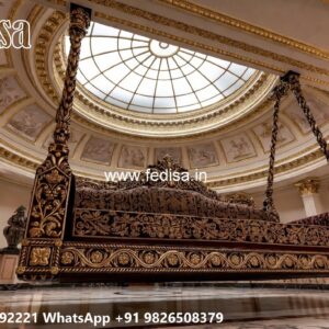 Artistic Wood Carving Swing Design for Elegant Interiors No-8017