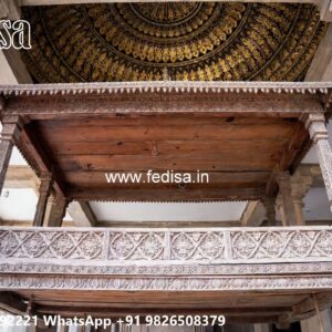 Stylish Wood Carving Swing Design for Premium Living Rooms No-8019